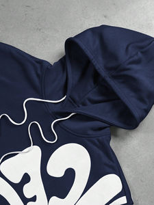 ชุดเซ็ตเสื้อฮู้ดแขนยาวพิมพ์ลายตัวอักษรและกางเกงขายาวเอวยางยืดสำหรับผู้ชาย ชุดวอร์มผู้ชาย ชุดจ็อกเกอร์ผู้ชาย - Product Image 6