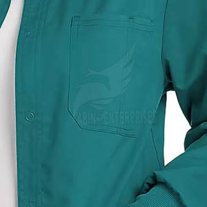 เสื้อโค้ทแลปของโรงพยาบาลสำหรับเจ้าหน้าที่ทางการแพทย์ผ้าฝ้ายโพลีเอสเตอร์ระบายอากาศได้โลโก้ตามต้องการ - Product Image 3