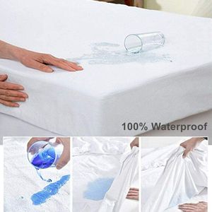 Taille unique Couvre-matelas matelassé imperméable Respirant Doux Brossé Microfibre Tissu Protecteur Maison Lit Drap-housse - Product Image 2