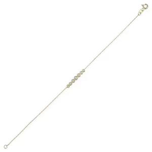 Bracelet Tennis Moissanite en or jaune avec diamant de laboratoire avec diamant rond pour cadeau d'anniversaire - Product Image 3