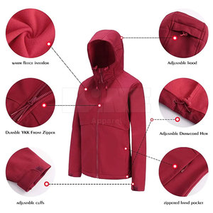 Recién llegado, chaqueta Softshell de color personalizado para mujer, ropa de invierno, chaqueta Softshell para venta en línea - Product Image 2