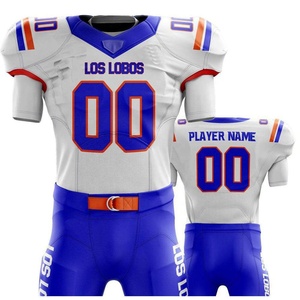 Uniforme de football américain de haute qualité personnalisable pour les jeunes Taille XL Polyester respirant Tops Jersey Ensembles de logos brodés - Product Image 3
