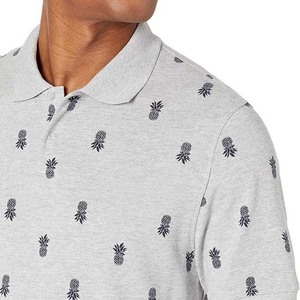 Algodón informal con estampado de sublimación de buena calidad, ropa de hombre de algodón de talla grande, polos para hombre, ropa deportiva de verano de todas las tallas - Product Image 3