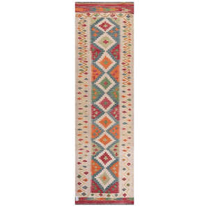 Tapis de couloir Maimana Afghanistan Kilim 294 x 87 cm - Product Image 1