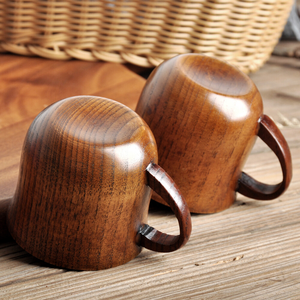 Tasse à thé en bois soucoupes écologique concepteur personnalisé artisanat meilleure qualité à la main en bois naturel tasse à boire - Product Image 6