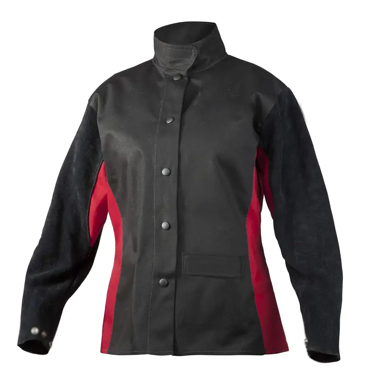 Deri kollu kaynak ceket yeni varış en kaliteli moda açık aşınma kaynak ceketler