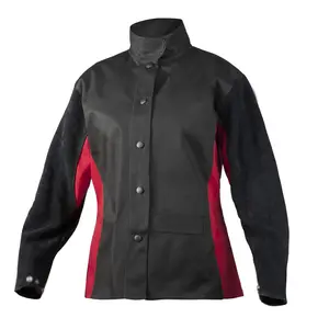 Leather Sleeved Welding Jacket New Arrival Highest Quality Fashionable Outdoor Wear Welding Jackets