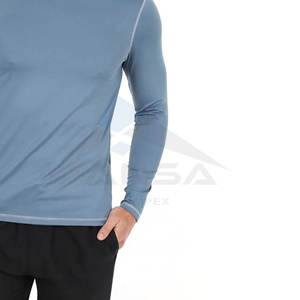 Camisetas Deportivas de Manga Larga con Cuello Redondo para Hombre, Tallas Grandes, Más Vendidas, OEM, Nuevas, Tejido de Alto Rendimiento - Product Image 5