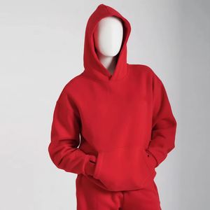 เสื้อฮู้ดผ้าฟลีซ 100% ผ้าฝ้าย สีพื้น สำหรับฤดูหนาว สวมใส่สบาย พิมพ์ลายได้ตามต้องการ ทรงปกติ สำหรับผู้ชาย ย้อมสีพื้น - Product Image 2