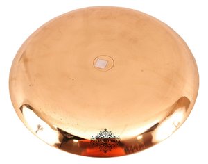 IndianArtVilla Plato de comedor para servir de bronce puro-Vajilla para servir, uso doméstico en hoteles y restaurantes - Product Image 3