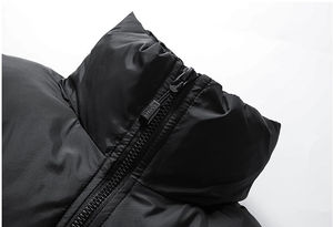 High Quality Coated Unisex Winter Puffer Jackets Custom Design Hooded <b>Waterproof</b> Breathable Plus Size Front Logo Casual - Product Image 3