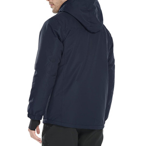 Chaqueta cortavientos impermeable de esquí para hombre, directo de fábrica, de buena calidad, con Sudadera con capucha, chaqueta de lluvia cálida de invierno con forro polar - Product Image 3
