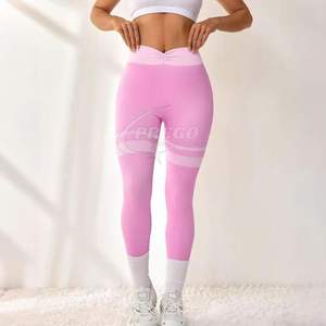 Custom Wholesale Womens Breathable Long Yoga Pants High Waist <b>Butt</b> <b>Lifting</b> Quick Dry Athletic <b>Leggings</b> for Running Gym & Fitness - Product Image 1