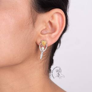 Boucles d'oreilles en argent sterling 925 avec pierres précieuses naturelles, opale éthiopienne, bijoux fins pour filles, fournisseur en gros ODM - Product Image 3