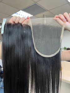 Cheveux cambodgiens Remy naturels à cuticule alignée avec fermeture à lacet frontal, trame de peau 100%, cheveux cambodgiens bruts vierges, 10 à 50 pouces, vente en gros - Product Image 2