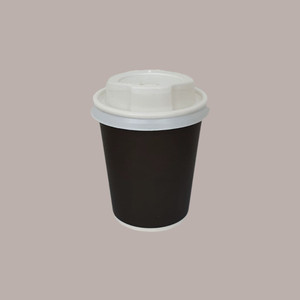 GARDA BOX FACTORY 100pcs Black Disposable Thermal Glasses Biodegradable Single Wall 6oz 180ml Coffee Cappuccino Custom Gold <b>Foil</b> - Product Image 2