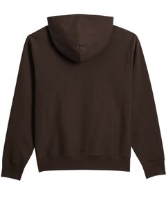 Ensemble de survêtement en molleton marron pour unisexe, sweat-shirt uni et pantalon de jogging, tenue deux pièces, mélange de coton doux, chaud pour l'hiver, design OEM - Product Image 3