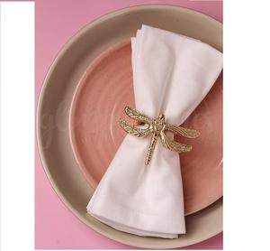 Glimpse Homes Anneaux de serviette en métal élégants Best-seller 2024 avec motif feuille de lotus pour table à manger en forme de cercle - Product Image 2