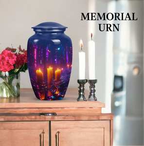 Belle urne aux chandelles pour les cendres humaines souvenir mémorial pour adulte décoratif bougie urne personnalisé conteneur souvenir - Product Image 3