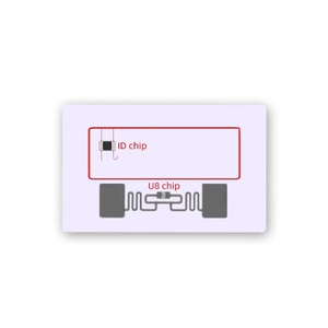 Carte RFID double fréquence combinée UHF et 13,56 MHz NFC et LF 125 KHz, <span class=keywords><strong>deux</strong></span> <span class=keywords><strong>puces</strong></span> combinées, étanche et résistante aux intempéries, contrôle d'accès - Product Image 2