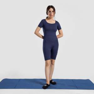 Traje Deportivo Enterizo de Yoga Color Azul Marino - Product Image 4