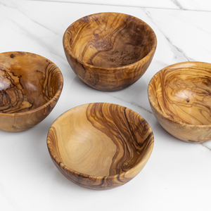 ชามไม้มะกอกขนาดกลางทำด้วยมือเป็นมิตรกับสิ่งแวดล้อมสำหรับงานปาร์ตี้ - Product Image 3