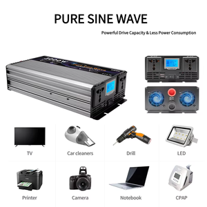 Inversor de Corriente de Onda Sinusoidal Pura de 3000 Vatios, Convertidor de Energía de 12V a 110V, Inversor de 24V/220V con Pantalla LCD - Product Image 6