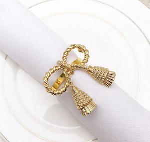 <b>Top</b> Selling Metal Napkin Ring in Gold For Christmas Dinner Party Use At Low Price From Manufacturer & Supplier In India - Product Image 3