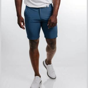 Pantalones cortos de golf de color sólido de secado rápido con logotipo personalizado para hombre, pantalones cortos de golf de entrenamiento de poliéster informales en blanco, diseño personalizado - Product Image 5