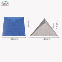 Module d'absorption acoustique réglable en fibre de polyester SDL, forme pyramidale, ignifuge, imperméable, matériau MDF, design 3D, hôtel