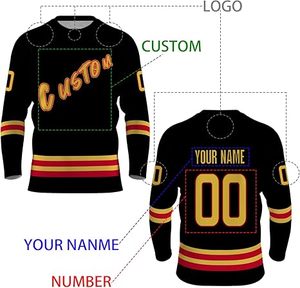 Uniforme de hockey sobre hielo unisex hecho a medida al por mayor uniforme de hockey sobre hielo transpirable de secado rápido a la venta - Product Image 6