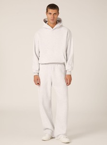 Drop Shoulder Oversized Eco-Friendly Winter Hoodie with Flare Sleeves Plain Dyed <b>100</b>% Cotton for Fashion Streetwear - Product Image 4