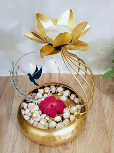 Bol à fleurs décoratif en forme de Diya brillant le plus exigeant pour les articles de décoration Diwali à la maison - Product Image 4