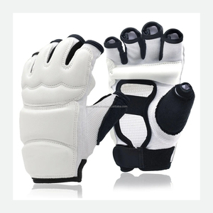 Custom Made Leather MMA Boxing Gloves Breathable Non-Slip Lightweight Adjustable Wrist Strap Half Finger/Fingerless Hook Loop - Product Image 5