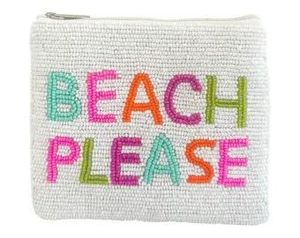 Beautiful Fish Design Embroidery <b>Mini</b> Zipper <b>pouch</b> With Fancy Seed Beads And Top Stylish High Quality Handwork Finish From India - Product Image 4