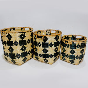 Panier de rangement pliable Artex Dong Thap en bambou tressé, écologique, grand format, fait main au Vietnam, style rustique et tendance pour la lessive - Product Image 3