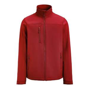 Chaqueta Softshell para Hombre, Precio al por Mayor, Cierre Completo, Cuello Alto, Resistente al Viento, Uso Diario, Actividades al Aire Libre, Chaquetas Softshell Personalizadas OEM - Product Image 3