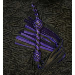 JEXMOO Fouets en cuir faits main personnalisés, outils artisanaux, violet noir, nouveauté, 2 ensembles d'équipements de bondage pour adultes, international - Product Image 6