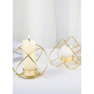 Custom Design Gold Metal Brass <b>Tea</b> Light <b>Candle</b> Holders Perfect For Tabletop Home & Wedding Lighting Decoration - Product Image 2