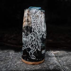 Meilleure qualité authentique corne de buffle tasse courte fabriquée à la main corne de Viking tasse à boire pour les fêtes - Product Image 5