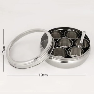 Boîte à épices en acier inoxydable incroyable, renforce la confiance en soi en cuisine, améliore l'organisation, design traditionnel, lie la cuisine moderne - Product Image 2