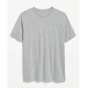 T-shirt en coton 100% personnalisé en gros, logo personnalisé, streetwear ample, uni, noir, gris, t-shirt pour homme - Product Image 3