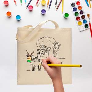 Sac fourre-tout noir de niveau avancé pour enfants, idéal pour le coloriage et la peinture, sacs à bandoulière et sacs messager pour étudiants - Product Image 3