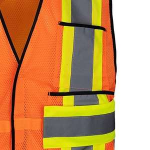 Gilet de sécurité réfléchissant haute visibilité anti-coups de couteau résistant vêtements de travail pour la construction et la protection extérieure - Product Image 4