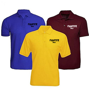 Polo tejido rico en algodón suave y cómodo con tapeta de dos botones y diseño de cuello acanalado - Product Image 1