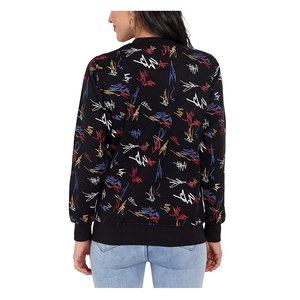 Sudaderas de Moda para Mujer, Cuello Redondo, Talla Grande, Ajuste Holgado, Logotipo Personalizado Impreso, Manga Larga, Estilo Vintage - Product Image 3