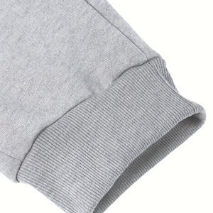 Ensemble de survêtement pour homme, sweat-shirt et pantalon en polaire épais, tenue décontractée pour sports d'hiver et streetwear, vente en gros OEM - Product Image 5