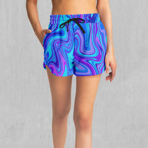 Nouveau modèle 100% coton Short femme à taille haute à sublimation Short décontracté à la mode avec impression de logo personnalisé 2025 - Product Image 1