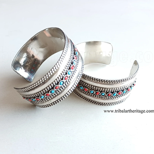 Boho Kuchi Fashion Bangles Bijoux afghans traditionnels faits à la main Bracelets de style tribal pour femmes - Product Image 2