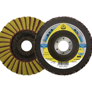 Disque à lamelles conique Klingspor SMT 850 Kombi INOX Zirconia Corundum 125 mm, grain 60, lot de 5 - pour le ponçage - Product Image 3